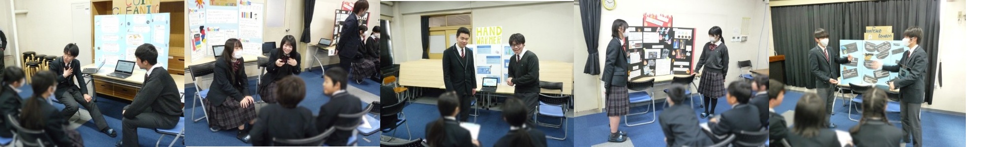 中３「小中交流」英語プレゼンテーション